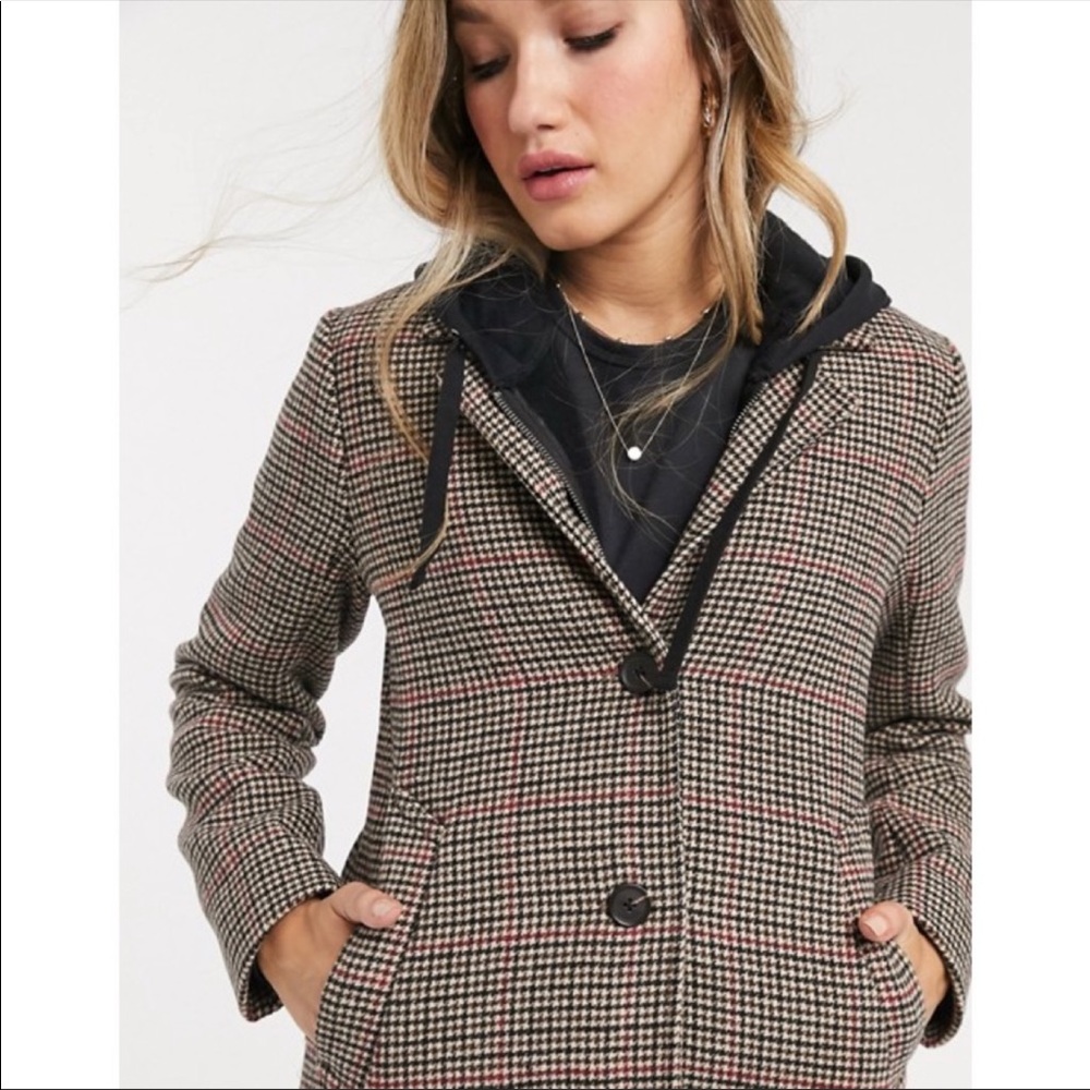 🔥 NEW Abercrombie classic wool-blend coat in a tailored fit